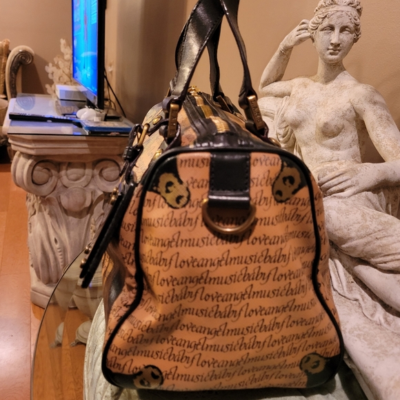 L.A.M.B. Trompe L'oeil Satchel Love Angel Music Baby Bag Designer Celebrity #366 - Picture 6 of 14